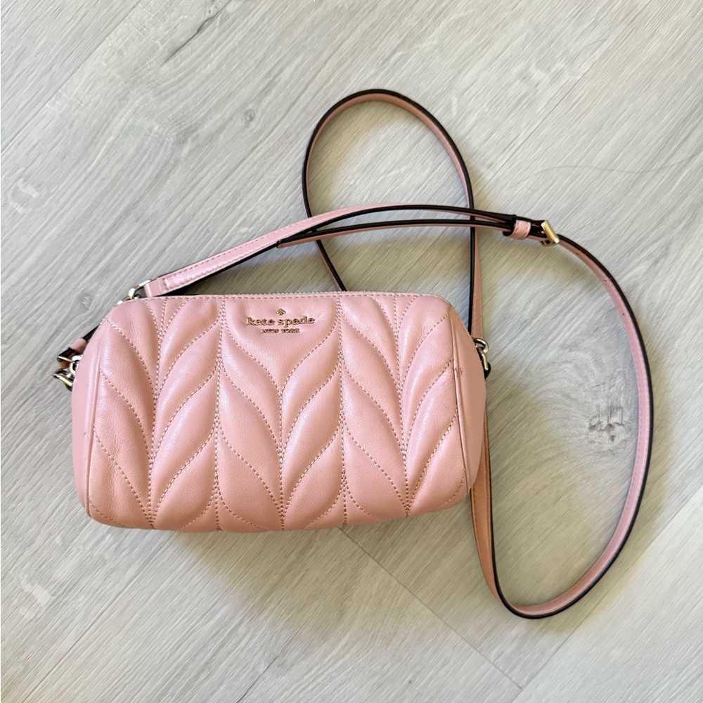 Kate Spade Blush Quilted Crossbody Bag